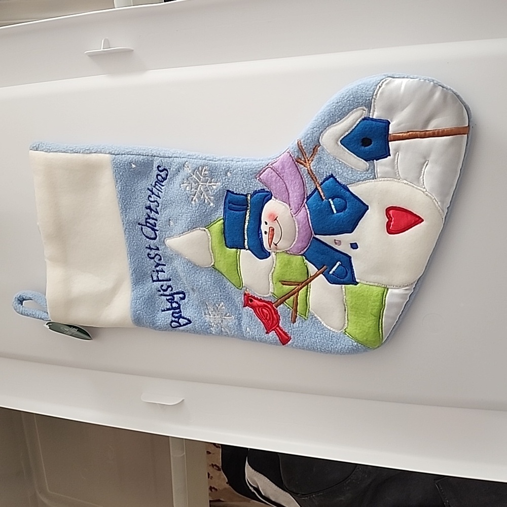 Kurt S. Adler "Baby's 1st Xmas " stocking